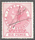 Ireland 1862 Petty Sessions 6p Used